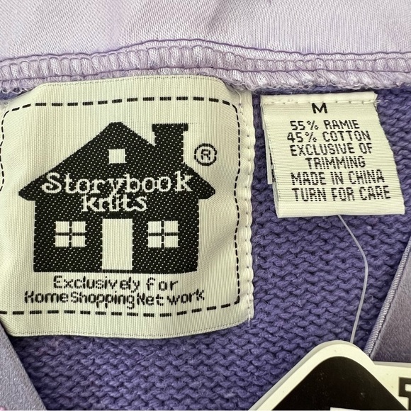 NWT Deadstock Vintage 90s Flowers in the Temple Funky Grandma Cardigan SZ Medium - Picture 13 of 16